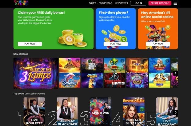 sweepstakes casinos social plus Chumba